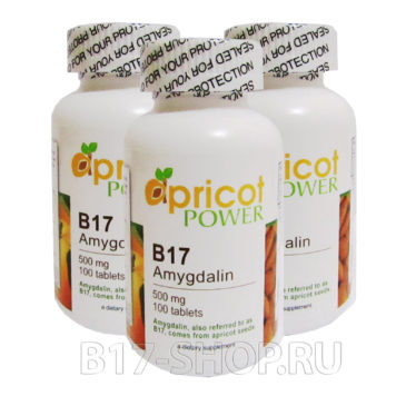 Apricot Power B17 500 мг, 100 табл. (США) х3 шт