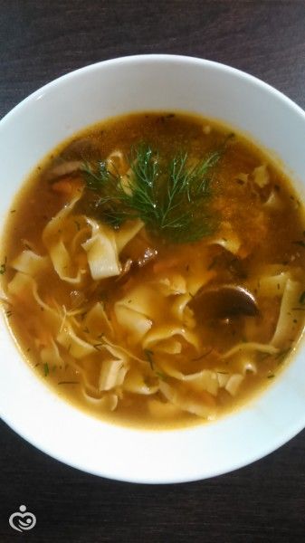 суп с грибами и лапшой