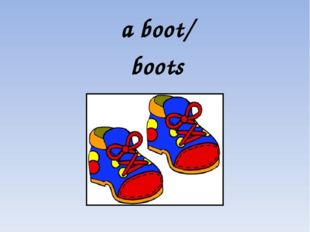 a boot/ boots 