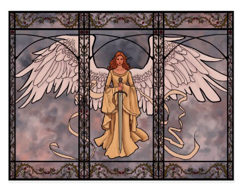 открытка с ангелом
