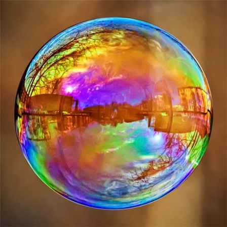 Радуга из мыльных пузырей - красивые фото