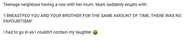 An anonymous woman, from the UK, has taken to Mumsnet to ask forum users to share the funny conversations they