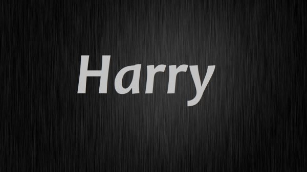 Надпись Harry