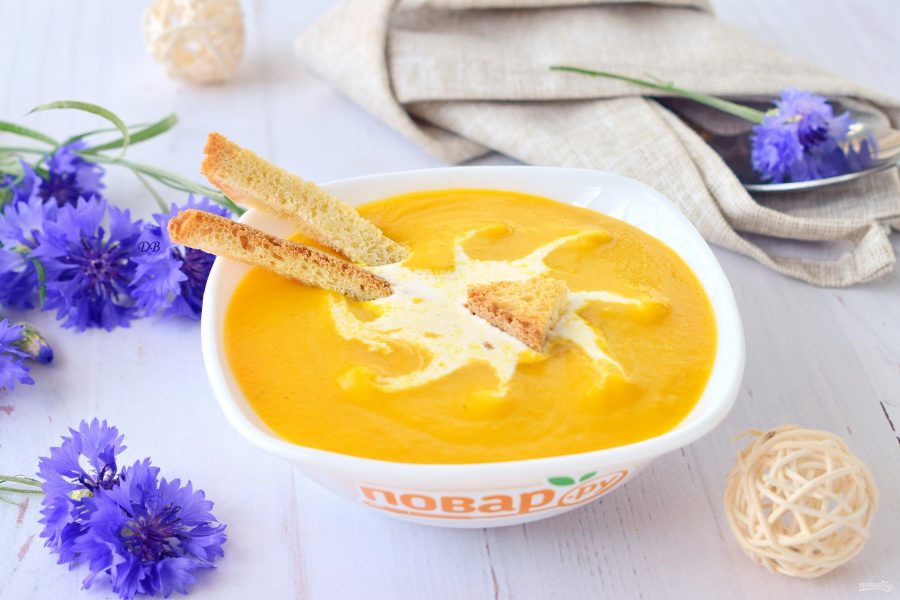 Суп-потаж морковный, крем-суп из моркови