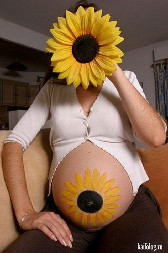 Прикольные фото беременных (40 фото)