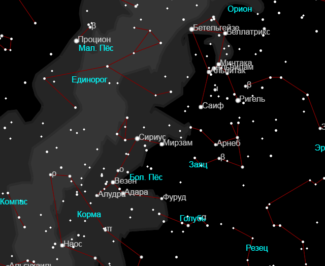 Сириус - самая яркая звезда на небе