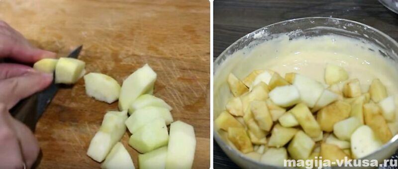 шарлотка с яблоками в духовке