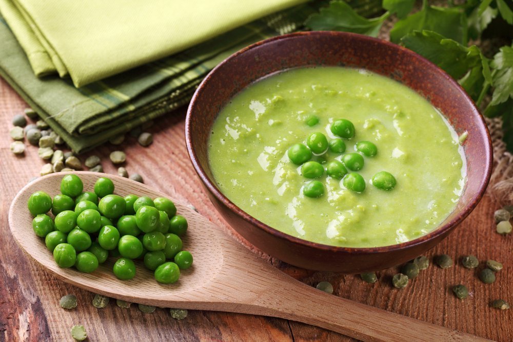 Быстрый рецепт супа-пюре из зеленого горошка