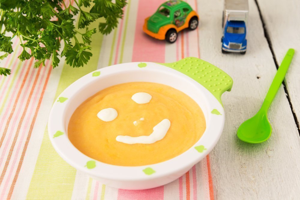 Детский крем-суп из смеси овощей