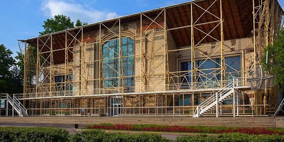 Когда реставрация завершится, то здесь разместят музей Олимпийского комитета России. Фото: пресс-служба ВДНХ 