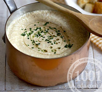 Грибной суп-пюре с сельдереем