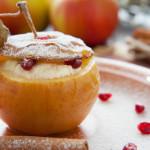 Рецепт для детей - яблоки с творогом